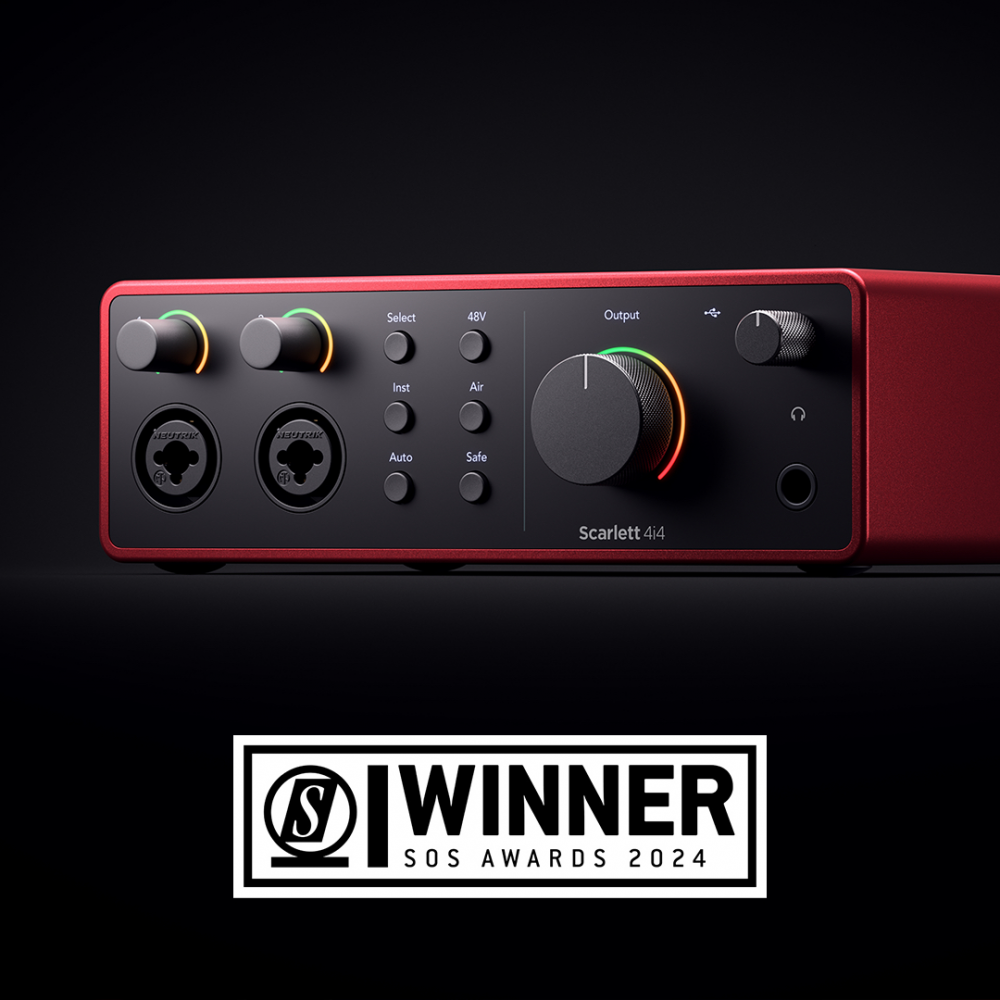 Scarlett 4th gen wins Sound on Sound’s ‘Best Audio Interface Award